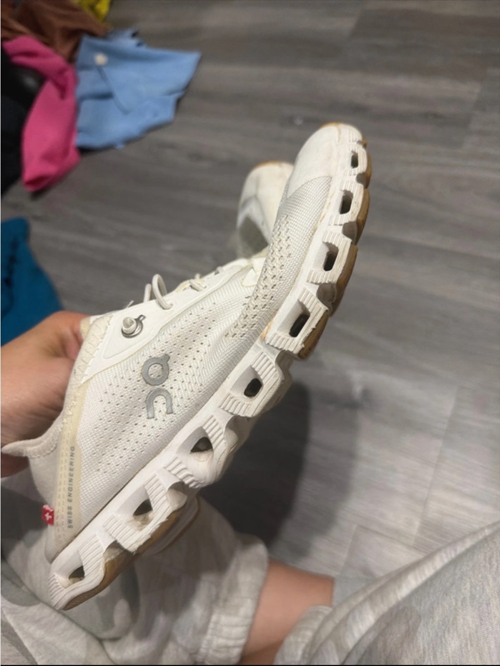 On Running Women's Cloudnova Athletic Shoes in Off-White - Picture 5 of 7